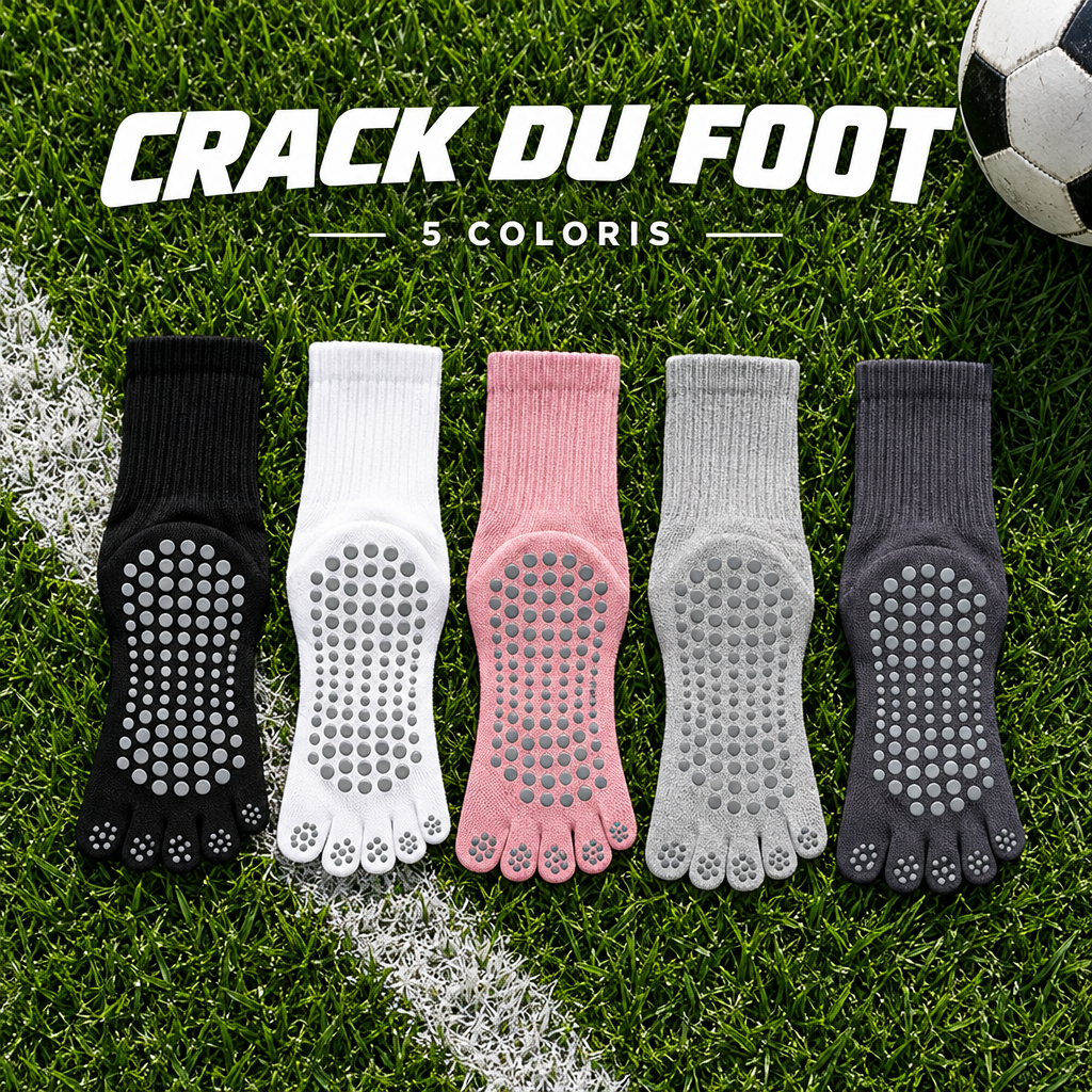Les 5 coloris des Chaussettes Pro Grip Crack du Foot