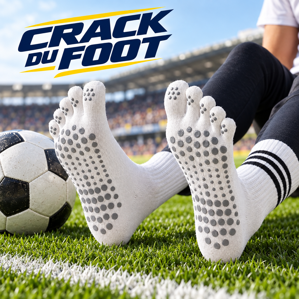Semelles antidérapantes des Chaussettes Pro Grip blanches